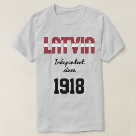 Lettland Feier zur Unabhängigkeit der Flaggen T-Shirt