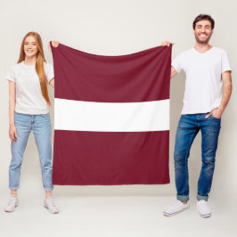 Lettland-Flagge Fleecedecke