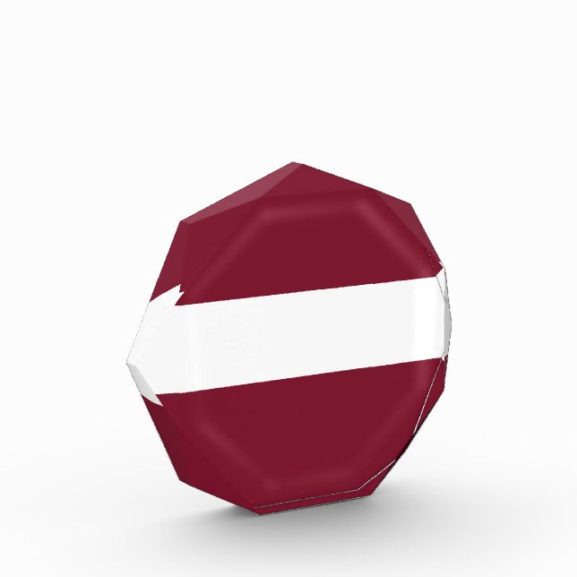 Lettland-Flagge Fotoblock (Links)