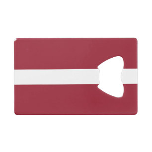 Lettland-Flagge Geldbeutel Flaschenöffner
