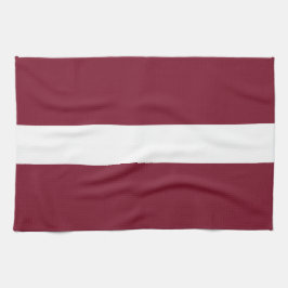 Lettland-Flagge Geschirrtuch