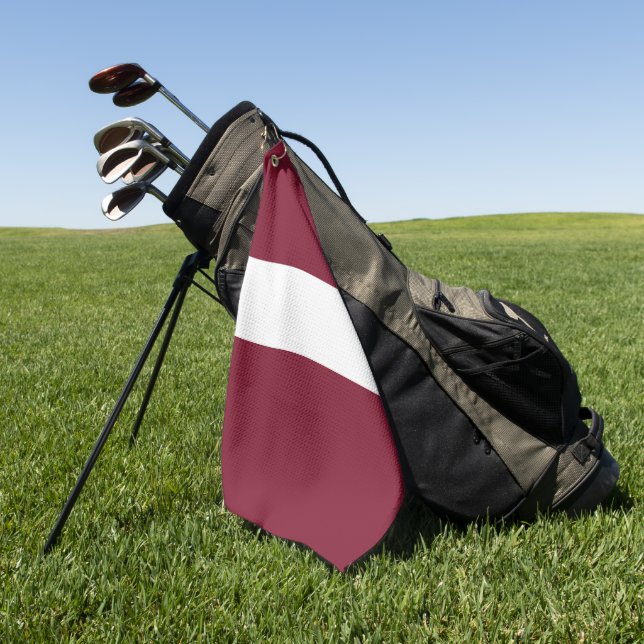 Lettland-Flagge Golfhandtuch (Gras)