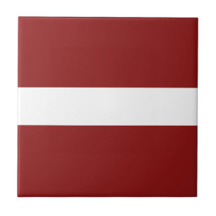 Lettland-Flagge Keramikfliese
