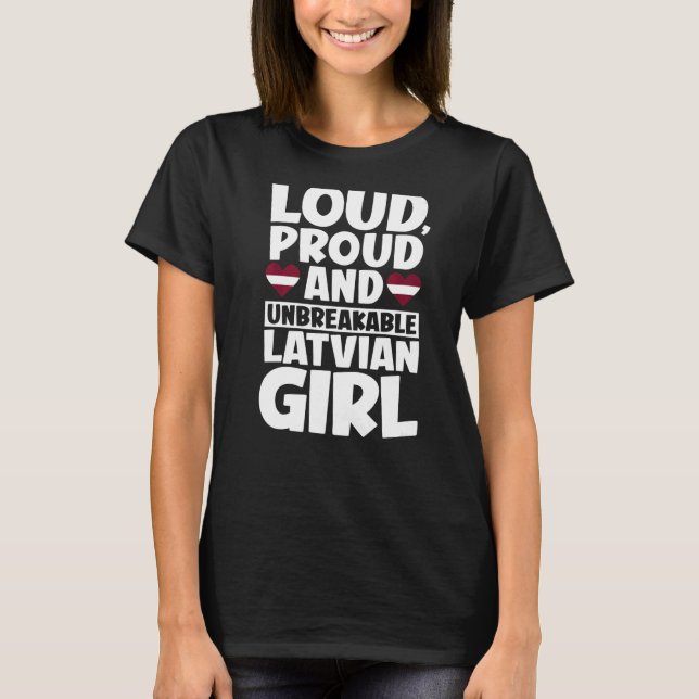 Lettland Flagge - Letten - Männer und Frauen 1 T-Shirt (Vorderseite)
