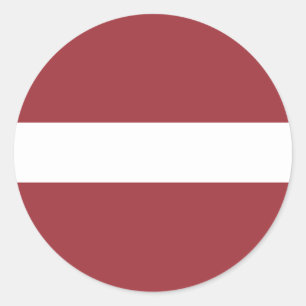 Lettland-Flagge Runder Aufkleber