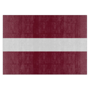 Lettland-Flagge Schneidebrett