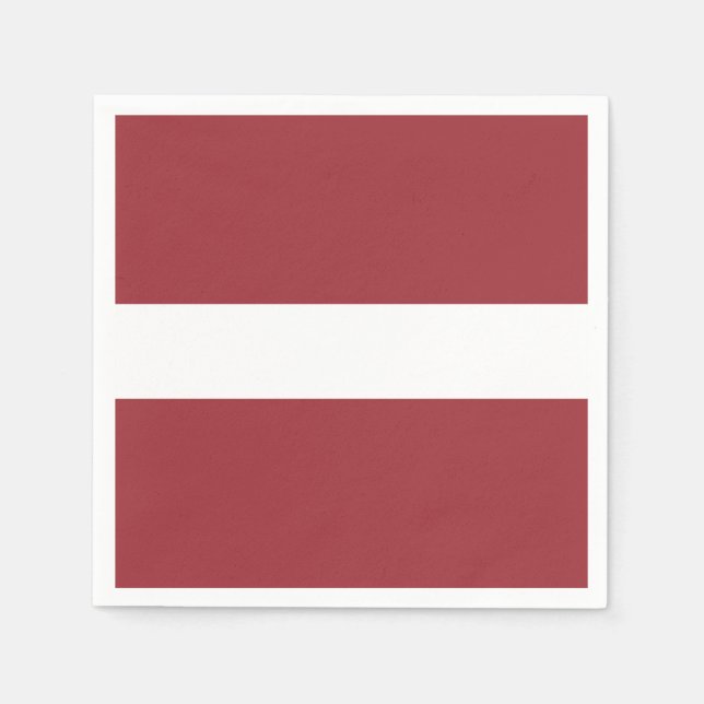 Lettland-Flagge Serviette (Vorderseite)