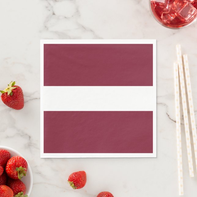 Lettland-Flagge Serviette (Beispiel)