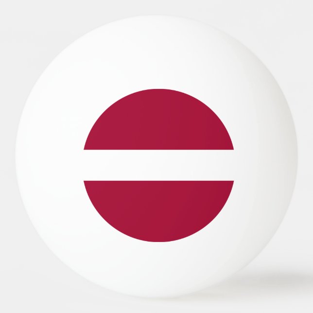 Lettland-Flagge Tischtennisball (Vorderseite)