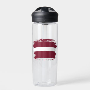 Lettland-Flagge Trinkflasche