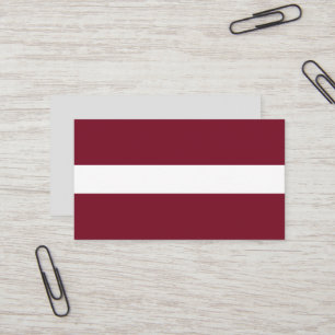Lettland-Flagge Visitenkarte