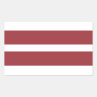 Lettland-Flaggenkleber* Rechteckiger Aufkleber