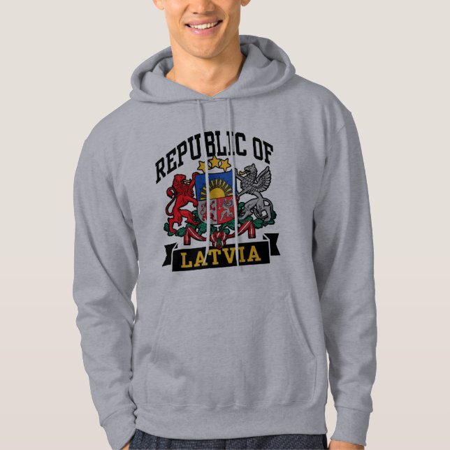 Lettland Hoodie (Vorderseite)