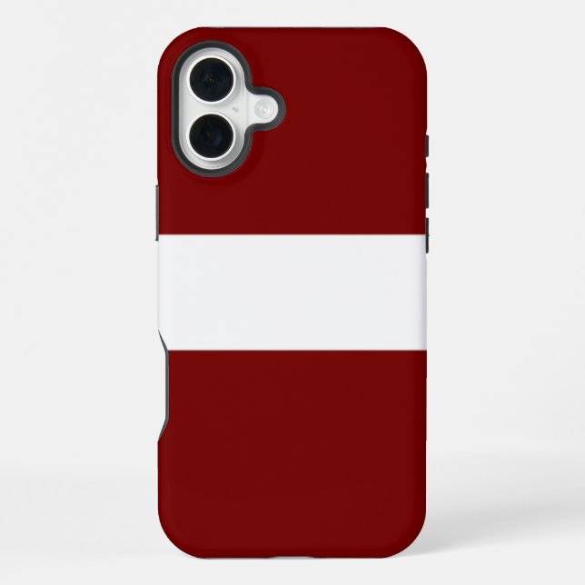 Lettland iPhone 16 Plus Hülle (Rückseite)