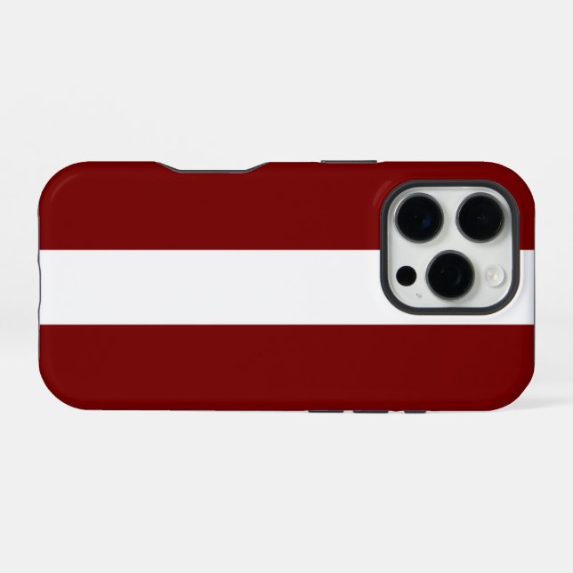 Lettland iPhone 16 Pro Hülle (Rückseite (Horizontal))