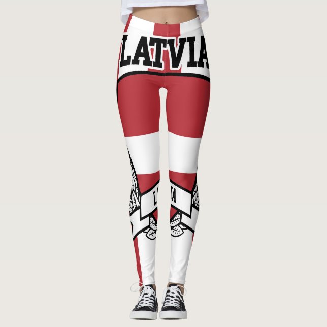 Lettland Leggings (Vorderseite)
