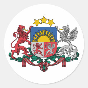Lettland, Lettland Runder Aufkleber