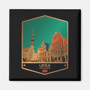 Lettland Magnet