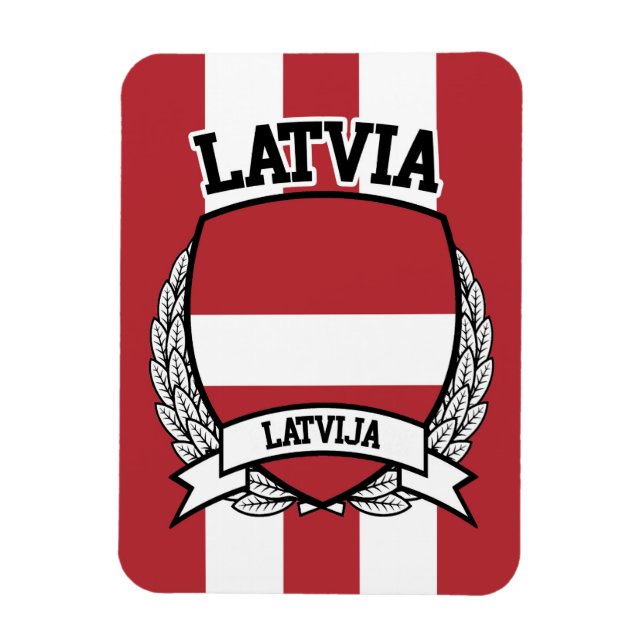 Lettland Magnet (Vertikal)