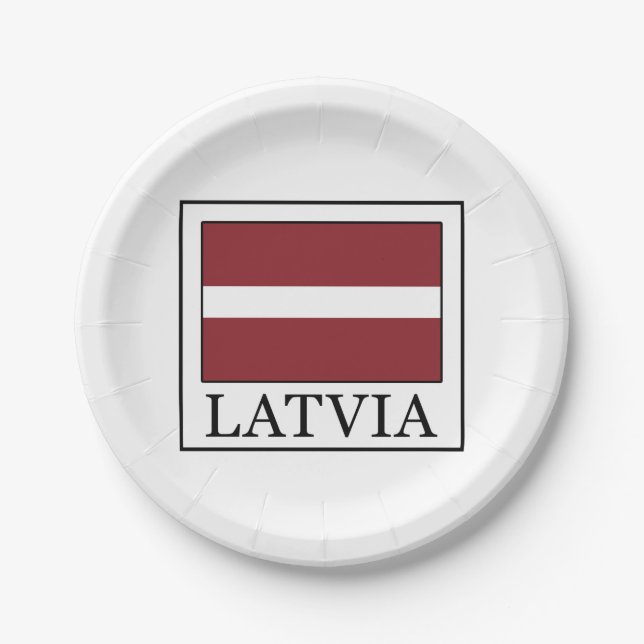 Lettland Pappteller (Vorderseite)