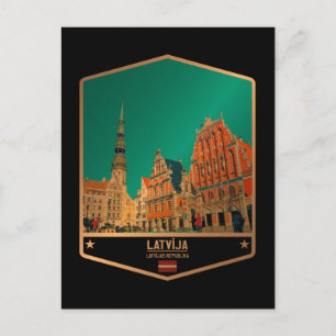 Lettland Postkarte