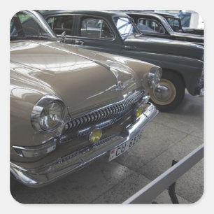Lettland, Riga, Riga Motor Museum, 1960er Jahre Quadratischer Aufkleber