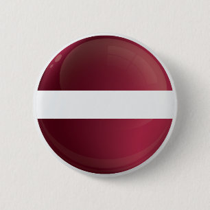 Lettland Runde Flagge Symbol Button