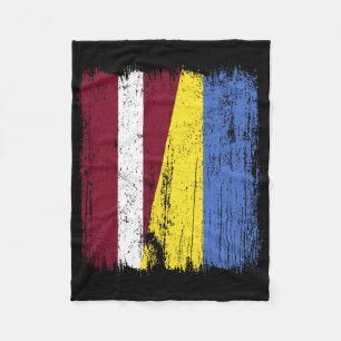 Lettland Ukraine Halbflagge Lettische Ukrainische Fleecedecke