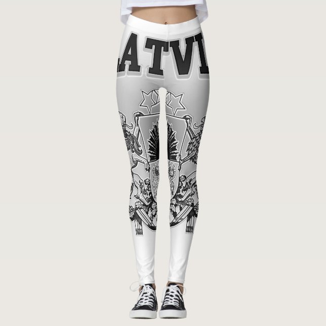 Lettland-Wappen Leggings (Vorderseite)