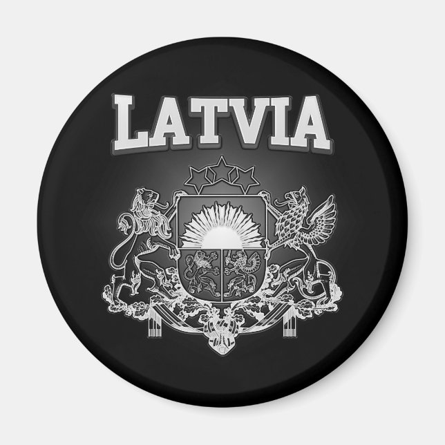 Lettland-Wappen Magnet (Vorne)