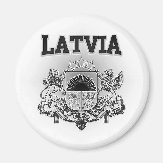Lettland-Wappen Magnet (Vorne)