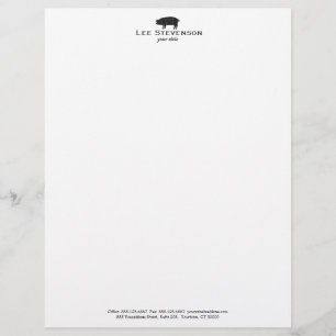 Lettre À En-tête Cochon de porc barbecue
