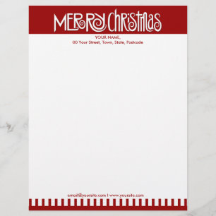Lettre À En-tête En-tête blanc de Noël
