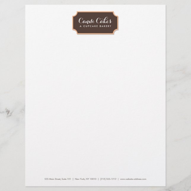 Lettre À En-tête En-tête de boulangerie (Devant)
