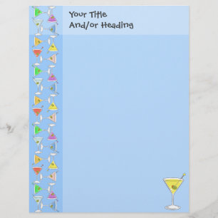 Lettre À En-tête En-tête Martini