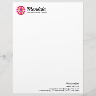 Lettre À En-tête Kaleidoscopic Mandala 05
