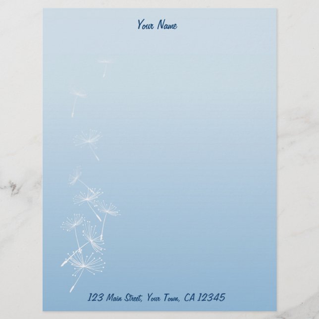 Lettre À En-tête Pissenlits (Devant)