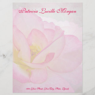 Lettre À En-tête Rose victorien rose