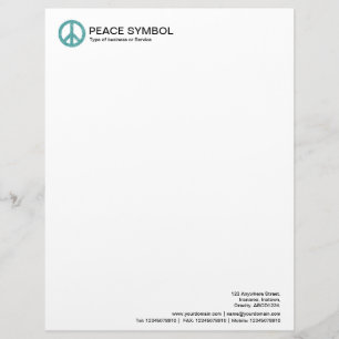 Lettre À En-tête Rough Peace - Ocean Green
