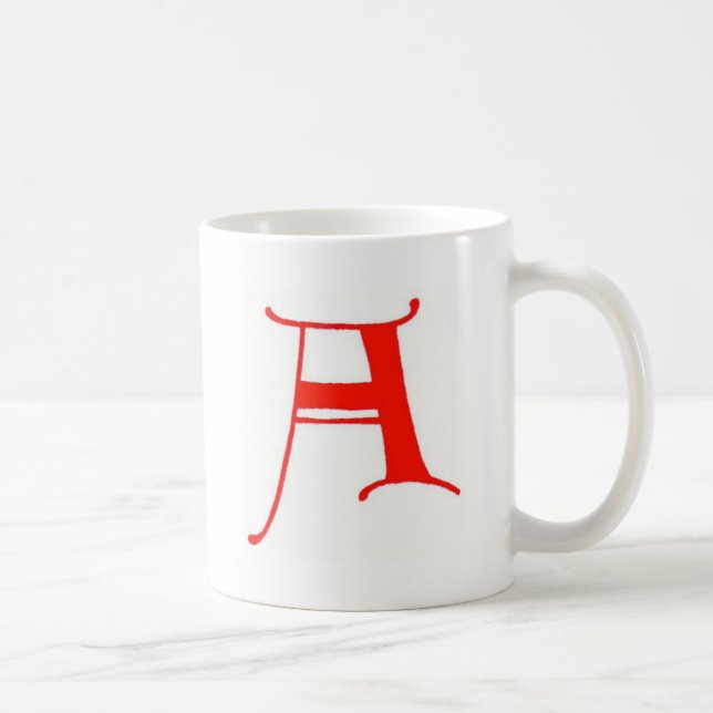Lettre A Mug (Droite)