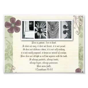 Lettre Alphabet 5x7 L'amour photo est l'impression