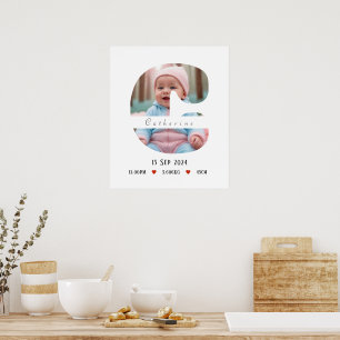 Lettre Alphabet bébé personnalisée - C - Poster