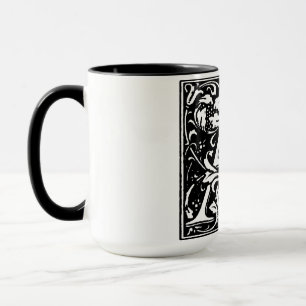 Lettre alphabet de style Renaissance A sur Mug