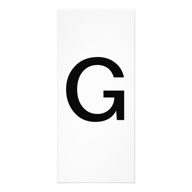 LETTRE Alphabet G - Carte d'éducation à l'apprenti (Devant)