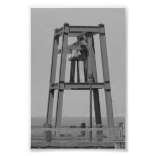 LETTRE Alphabet Photographie A6 Noir et Blanc 4x6