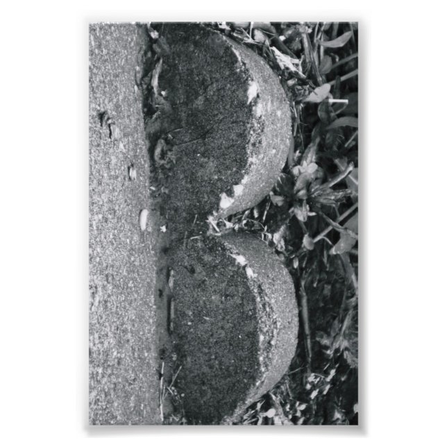 LETTRE Alphabet Photographie B3 Noir et Blanc 4x6 (Devant)