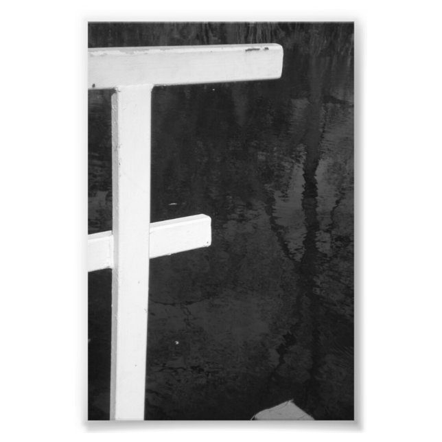 LETTRE Alphabet Photographie F8 noir et blanc 4x6 (Devant)