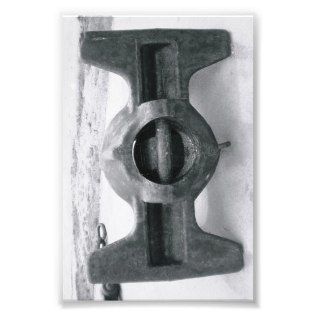 LETTRE Alphabet Photographie I6 Noir et Blanc 4x6 (Devant)