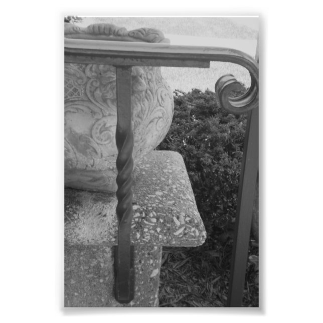 LETTRE Alphabet Photographie T1 Noir et Blanc 4x6 (Devant)