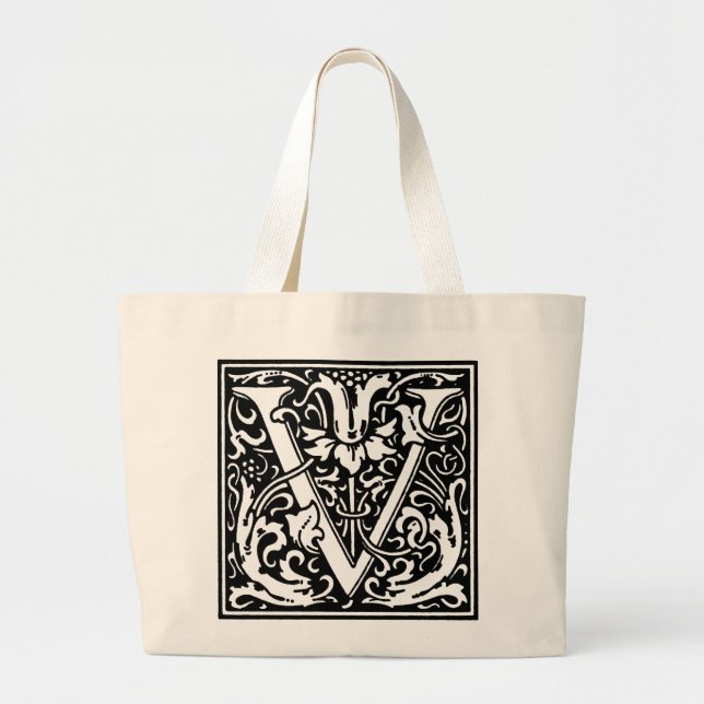 Lettre alphabet Renaissance V Sac fourre - tout (Devant)